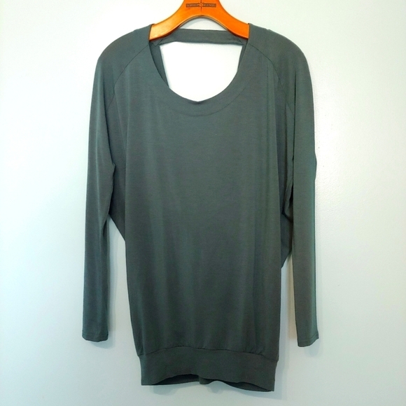 Aritzia Wilfred XXS Open Back Tunic Teal Green - Picture 2 of 11